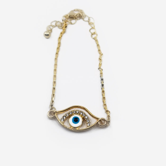 Gold Plated Eye Bracelet