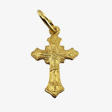 24K Gold plate over Silver Crucifix Cross/Charm