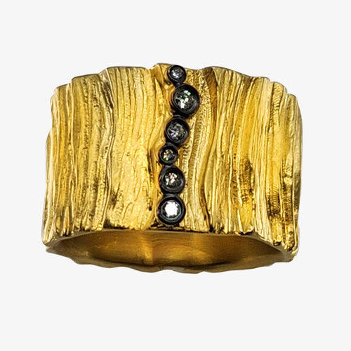 24K Gold over Anodized Silver 