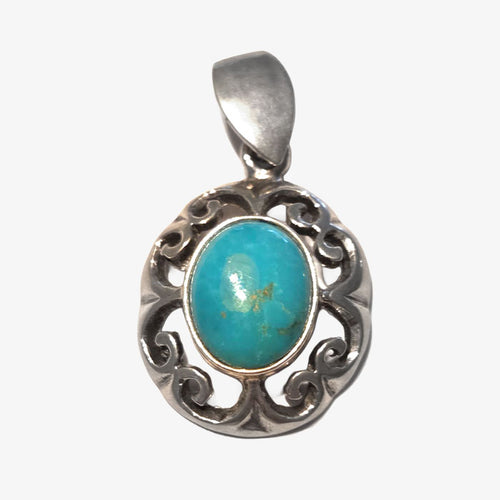 Sterling Silver & Turquoise Pendant