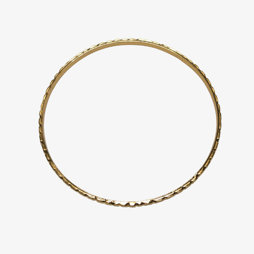 18K Gold over Silver Bangle