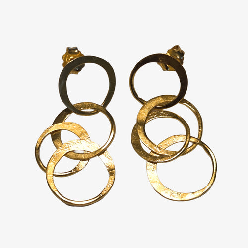 18K Gold over Silver Earring