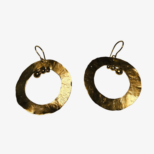 18K Gold over Silver Earring