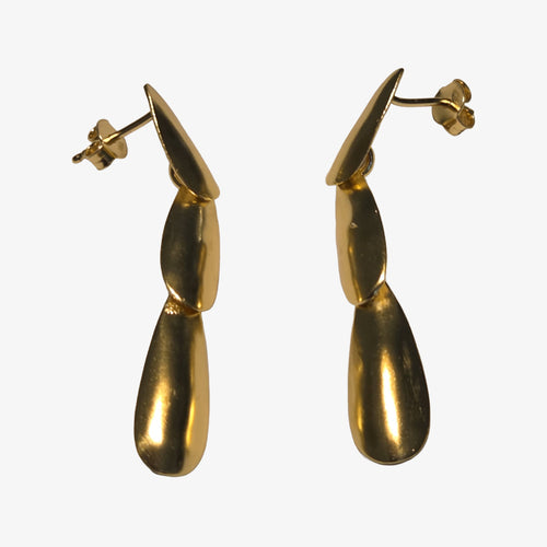 18K Gold over Silver Earring