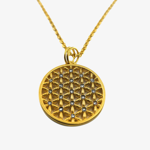 Mandala Flower of Life / Diamond Pendant
