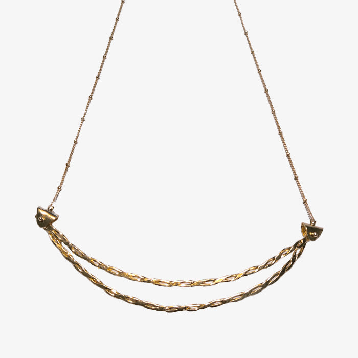 18K Gold over Silver Necklace with Extender