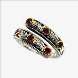 Sterling Silver, 18K Gold and Ruby Nefeli Ring