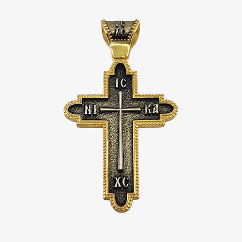 Orthodox Cross 24K Gold over Silver