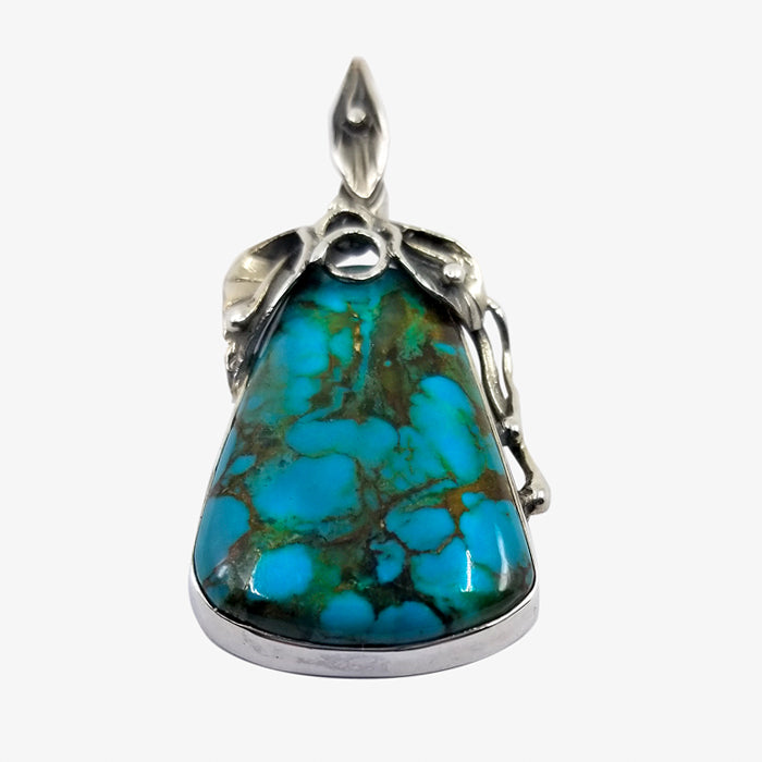 925 Sterling Silver Pendant with Turquoise Stone