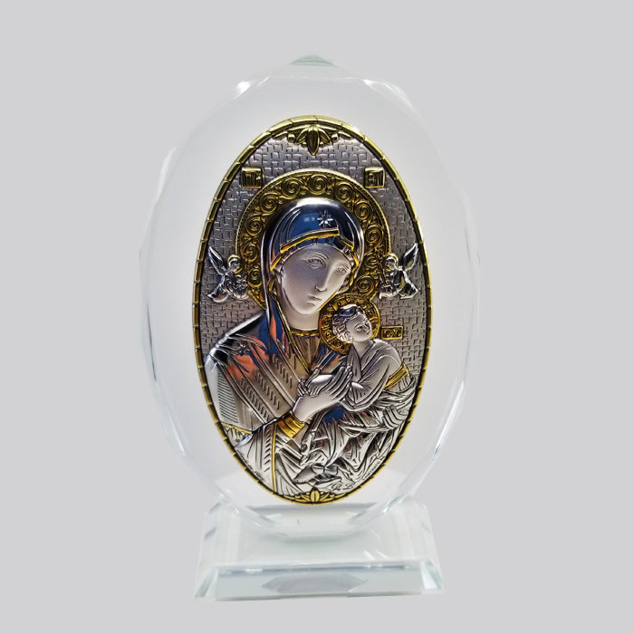 Sterling Silver Lady of Perpetual Help Icon