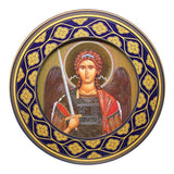 Wood Round St Michael Icon