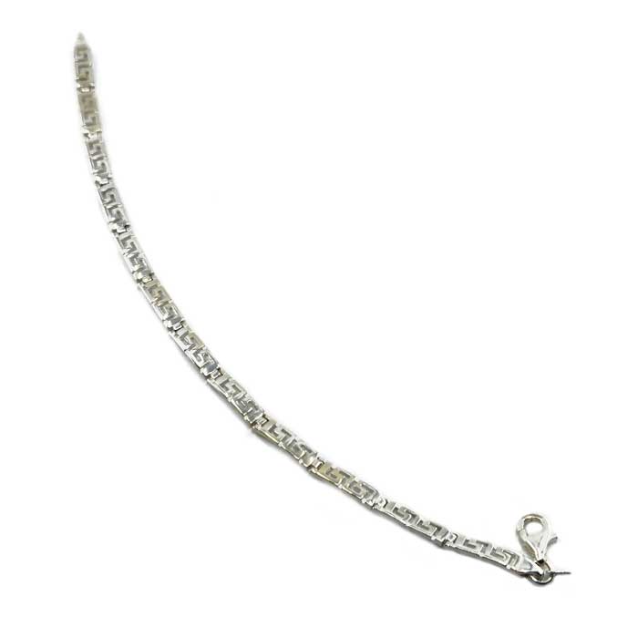 Sterling Silver Greek Key Bracelet