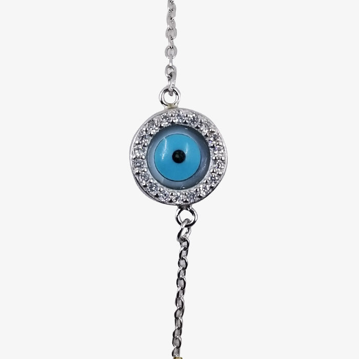 Sterling Silver Eye Bracelet