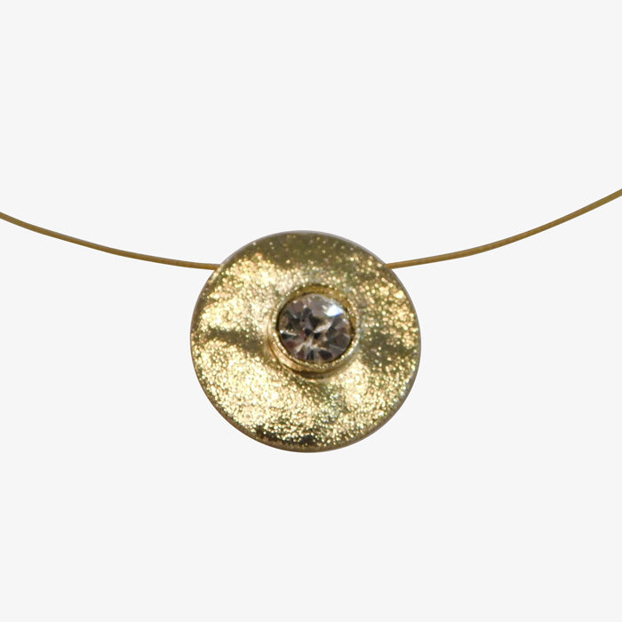 14K Gold over Bronze Swarovski Crystal Necklace