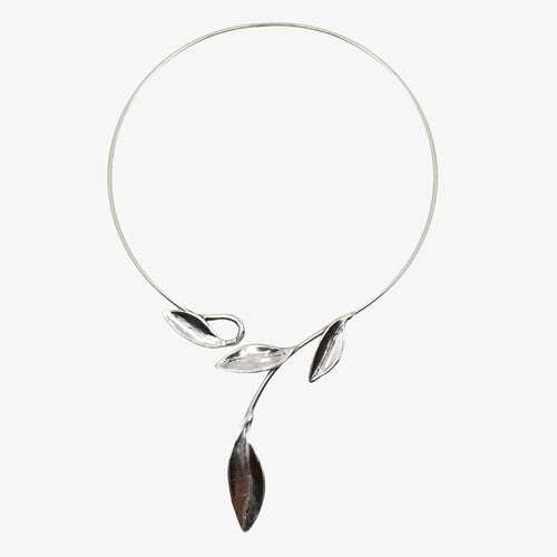 Sterling Silver Plated Bronze Choker