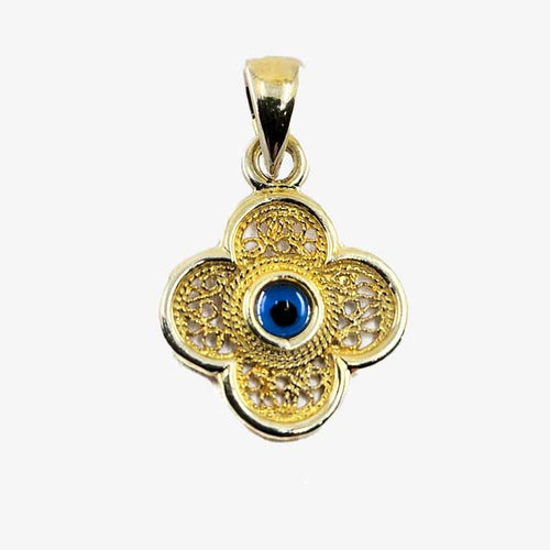 14K Gold Evil Eye