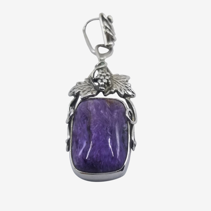 925 Sterling Silver with Charoite Stone