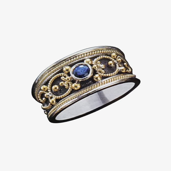 Sterling Silver and 18K Gold Ring
