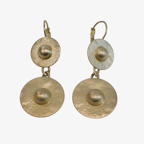 14K Gold over Bronze Earrings