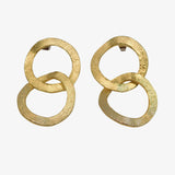 14K Gold over Bronze Earrings