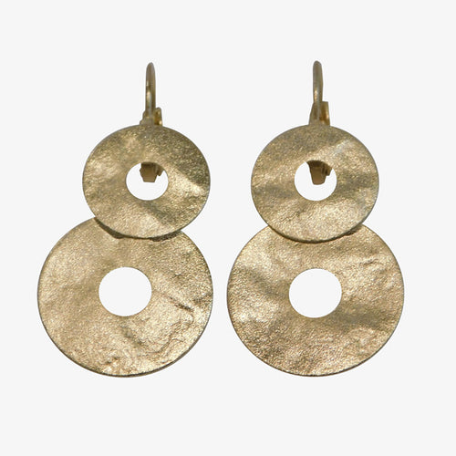 14K Gold over Bronze Earrings