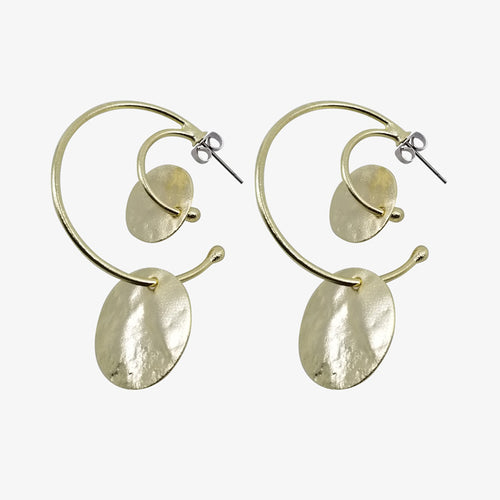 14K Gold Plate over Bronze Earrings