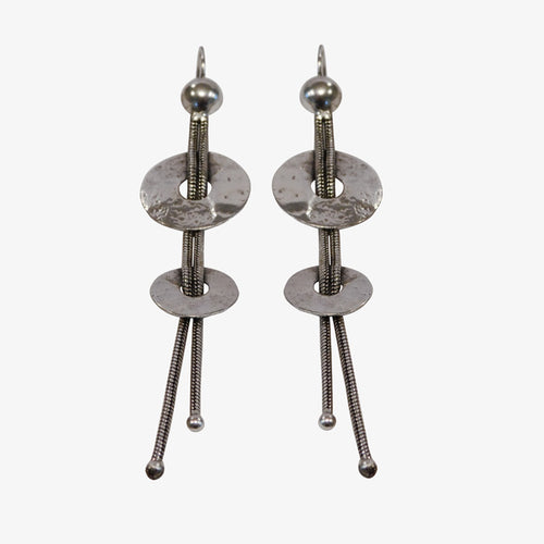 Sterling Silver over Bronze Earrings