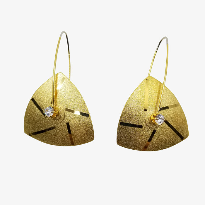 Anodized Sterling Silver with 18K Gold Vermeil Earrings