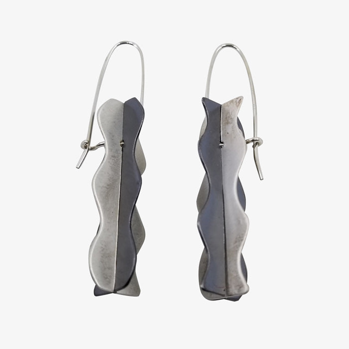 Sterling Silver Wave Earring