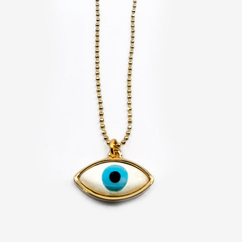 Gold Plated Eye Necklace