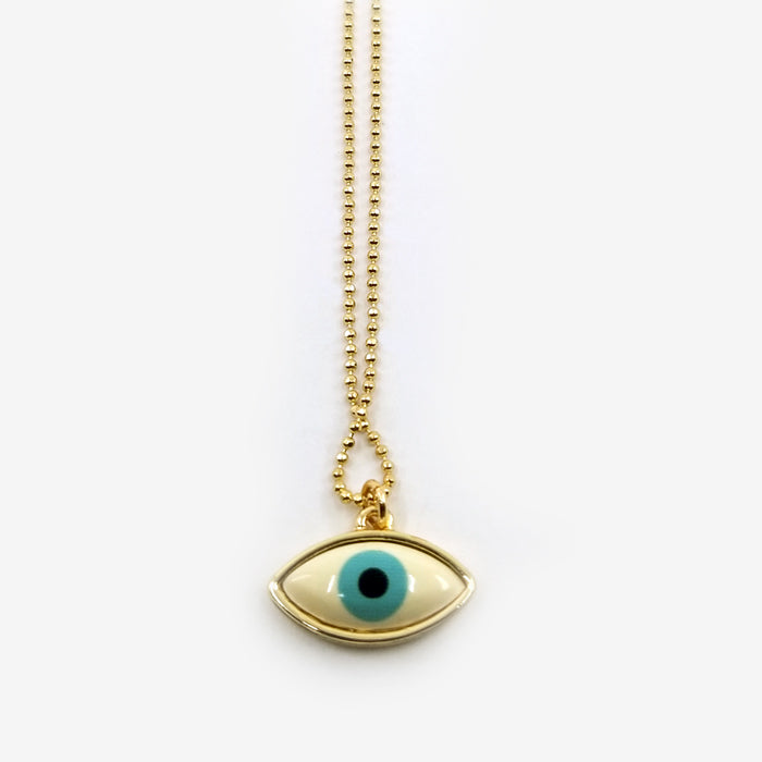Gold Plated Eye Necklace
