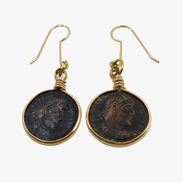 Ancient Roman Coin Earrings