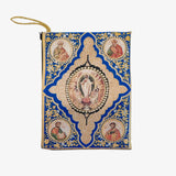 Blue Gospel Bible Book Tapestry Pouch